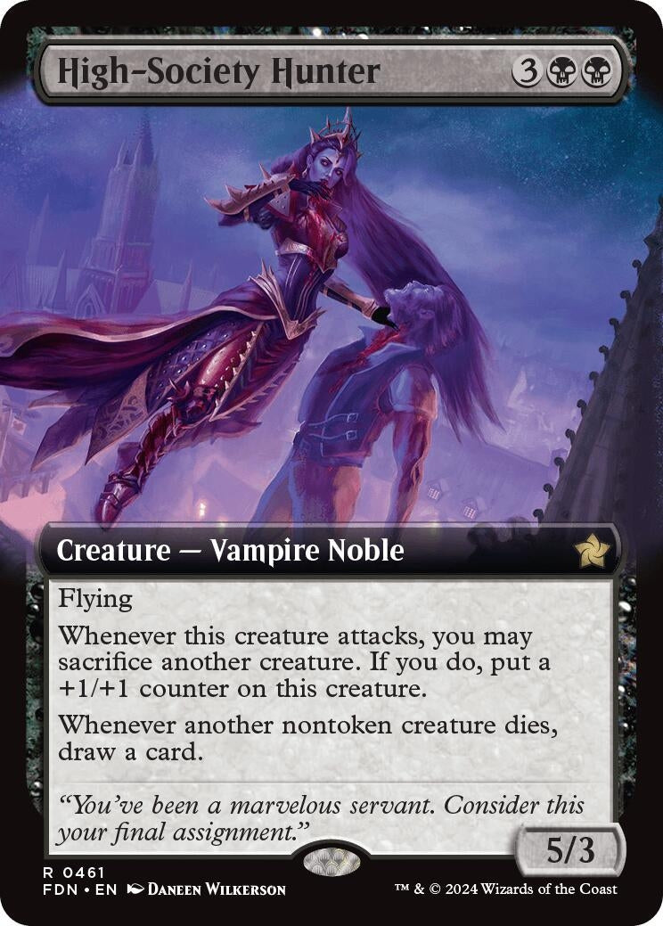 Image for High-Society Hunter (Extended Art) (461) (Foundations) - Magic: The Gathering