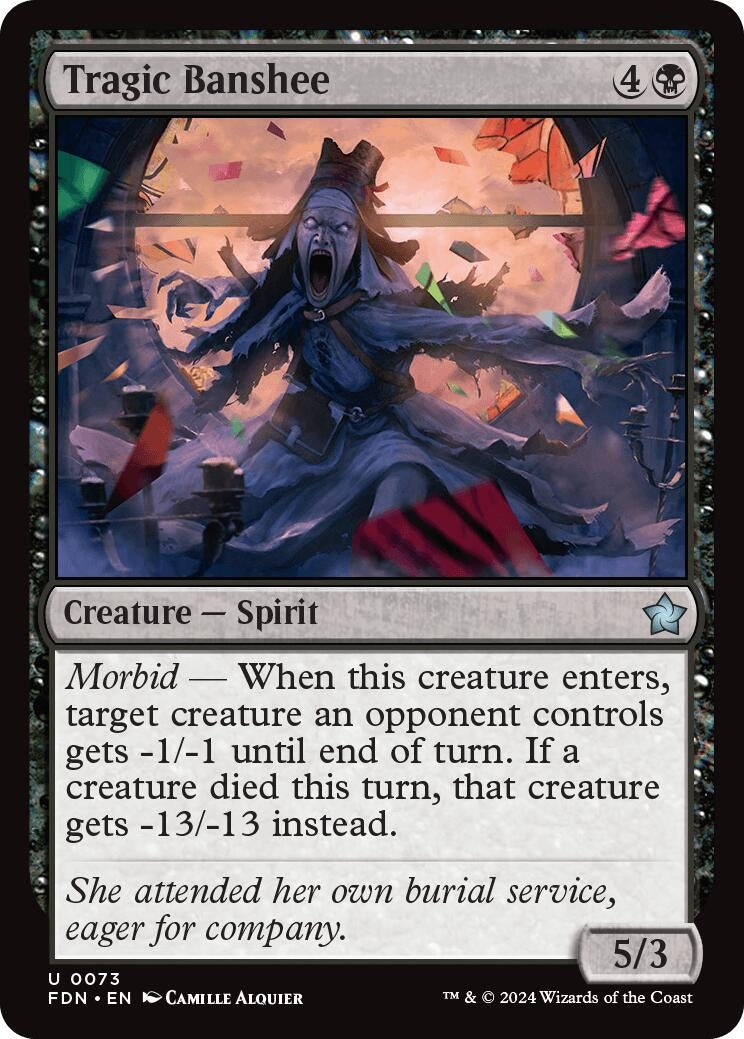 Image for Tragic Banshee (73) (Foundations) - Magic: The Gathering