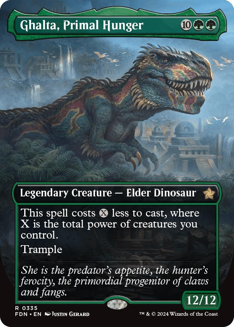 Image for Ghalta, Primal Hunger (Borderless) (335) (Foundations) - Magic: The Gathering