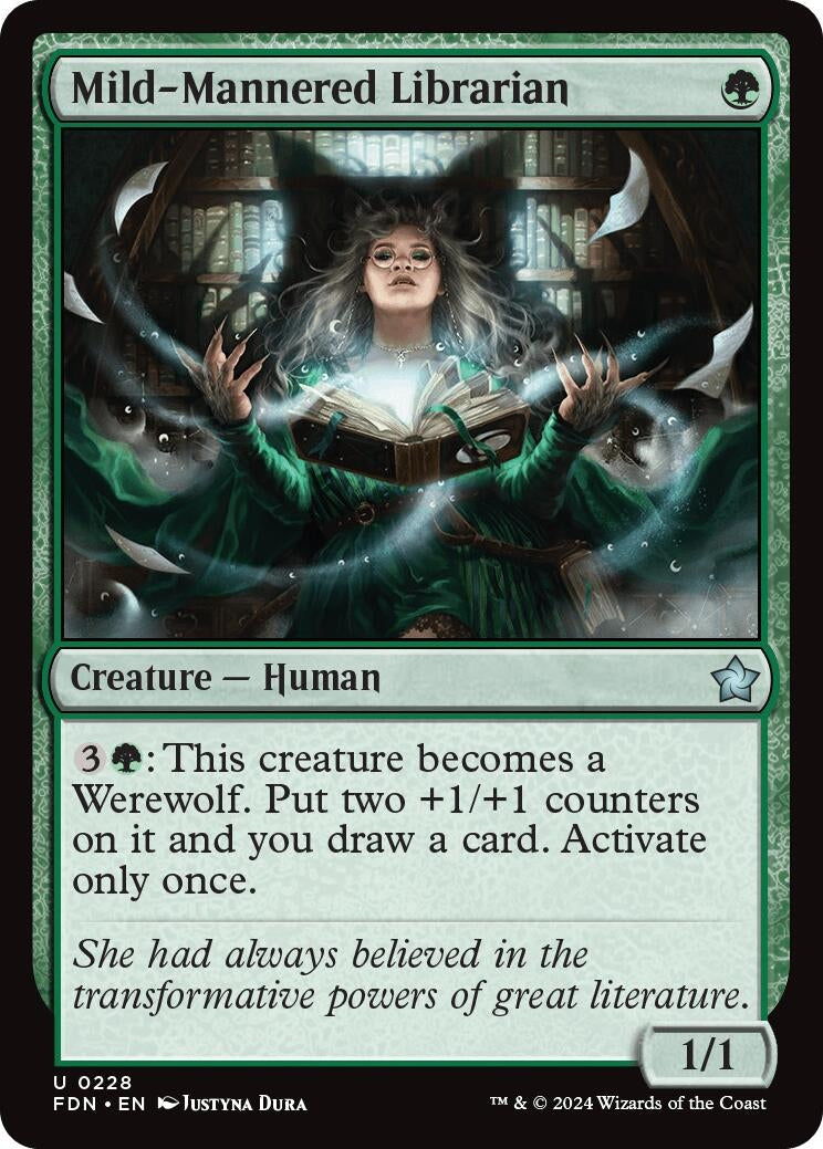 Image for Mild-Mannered Librarian (228) (Foundations) - Magic: The Gathering