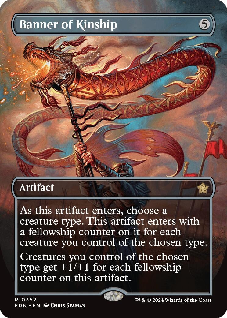 Image for Banner of Kinship (Borderless) (352) (Foundations) - Magic: The Gathering