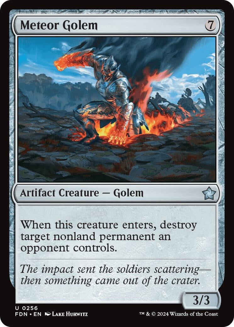 Image for Meteor Golem (256) (Foundations) - Magic: The Gathering