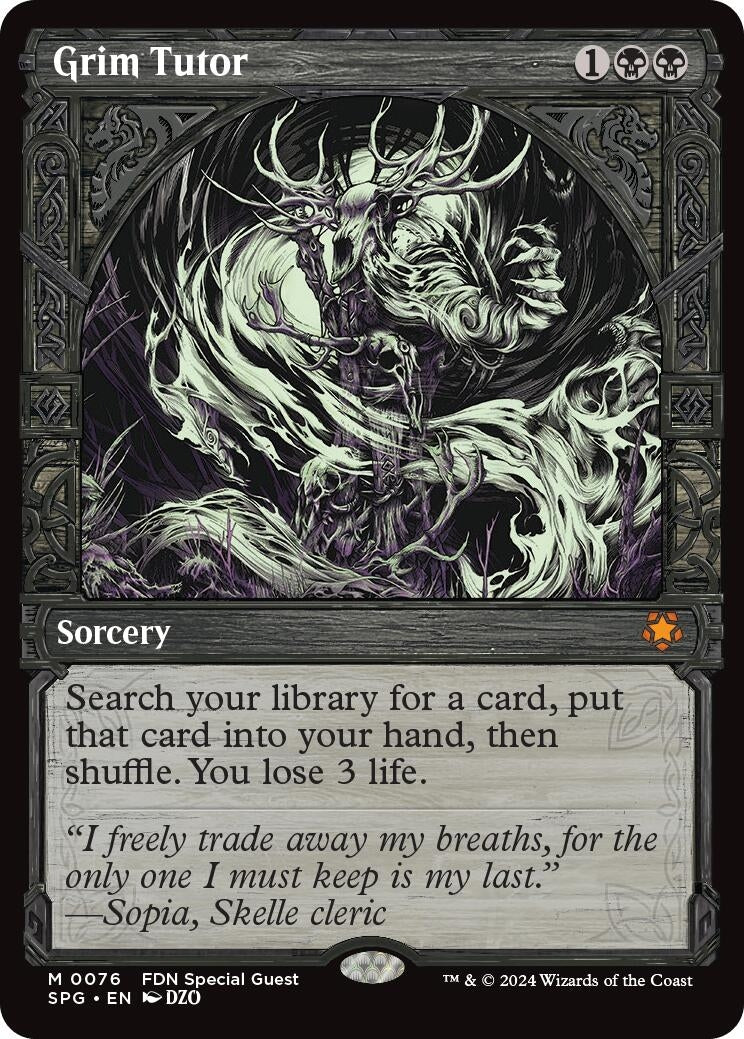 Image for Grim Tutor (Showcase) (76) (Special Guests) - Magic: The Gathering