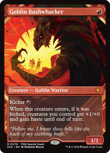 Image for Goblin Bushwhacker (Showcase) (78) (Special Guests) - Magic: The Gathering