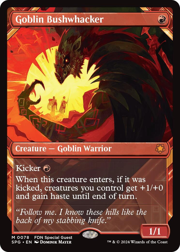 Image for Goblin Bushwhacker (Showcase) (78) (Special Guests) - Magic: The Gathering
