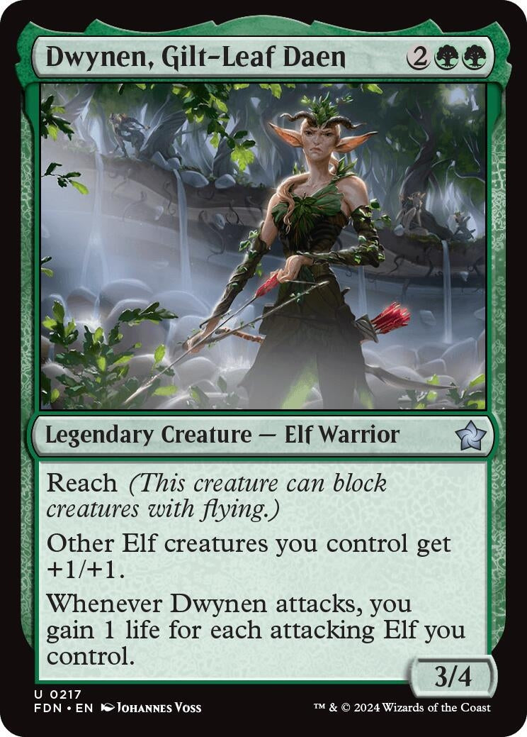 Image for Dwynen, Gilt-Leaf Daen (217) (Foundations) - Magic: The Gathering