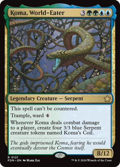 Image for Koma, World-Eater (121) (Foundations) - Magic: The Gathering