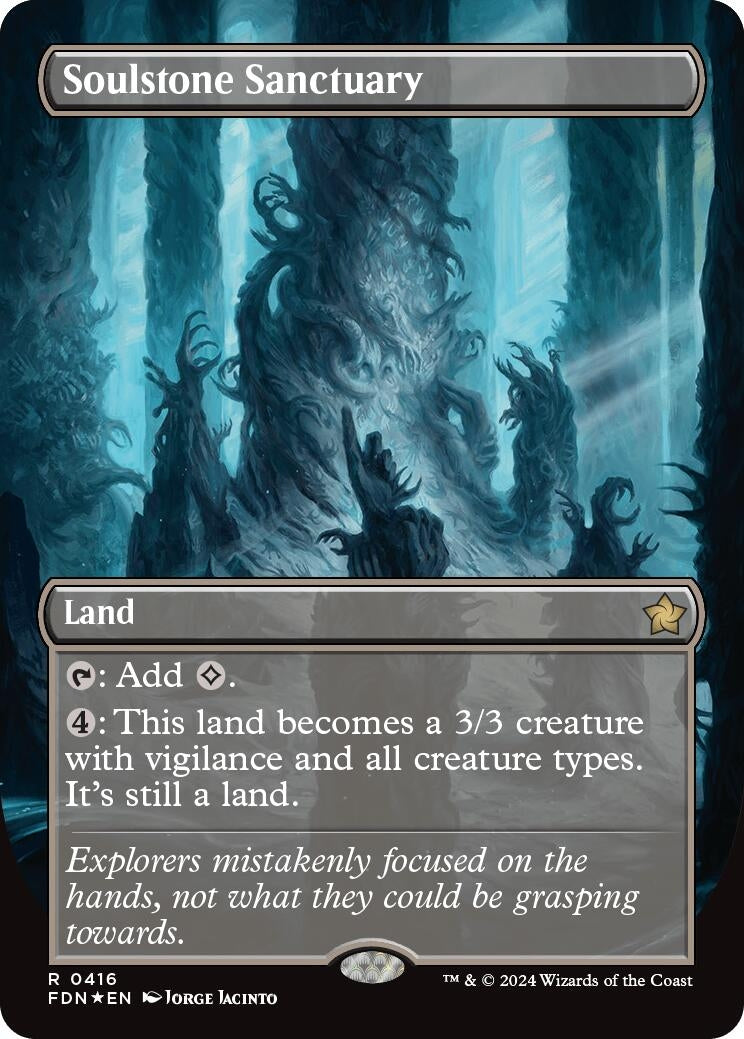 Image for Soulstone Sanctuary (Borderless) (Mana Foil) (416) (Foundations) - Magic: The Gathering