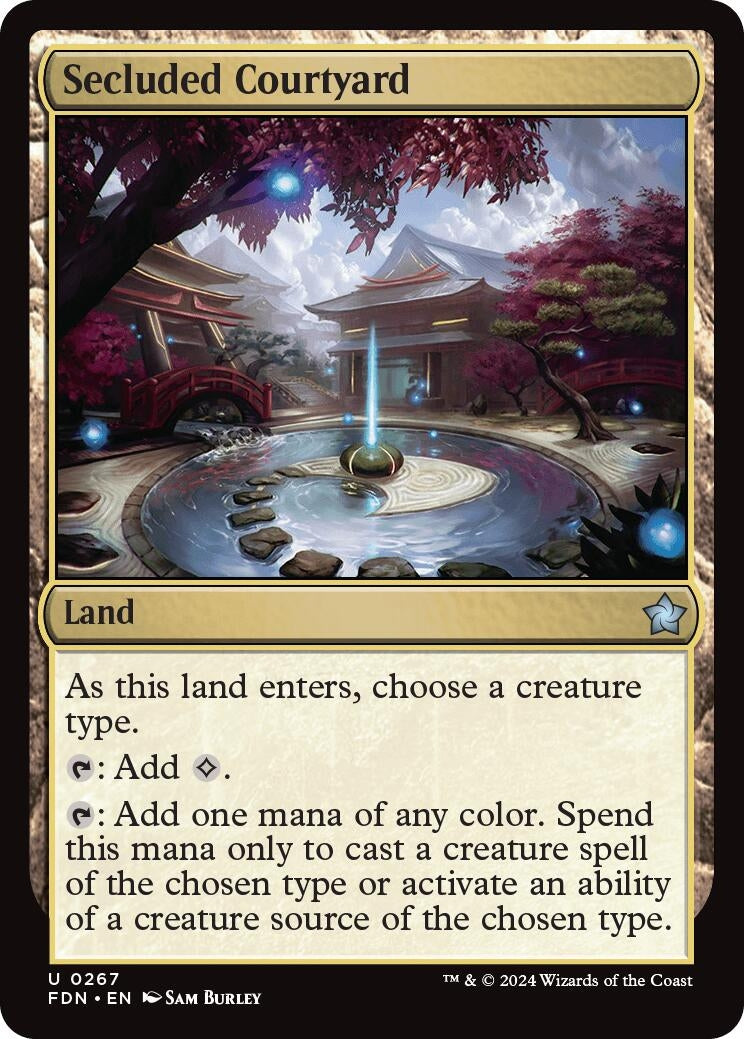 Image for Secluded Courtyard (267) (Foundations) - Magic: The Gathering