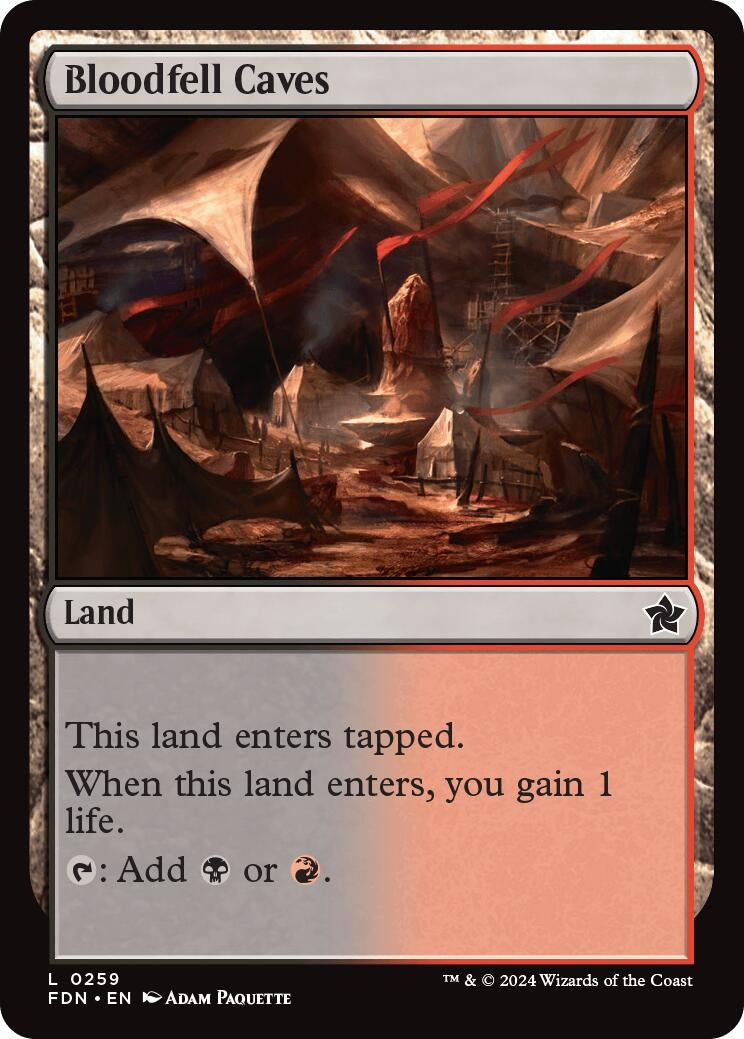 Image for Bloodfell Caves (259) (Foundations) - Magic: The Gathering
