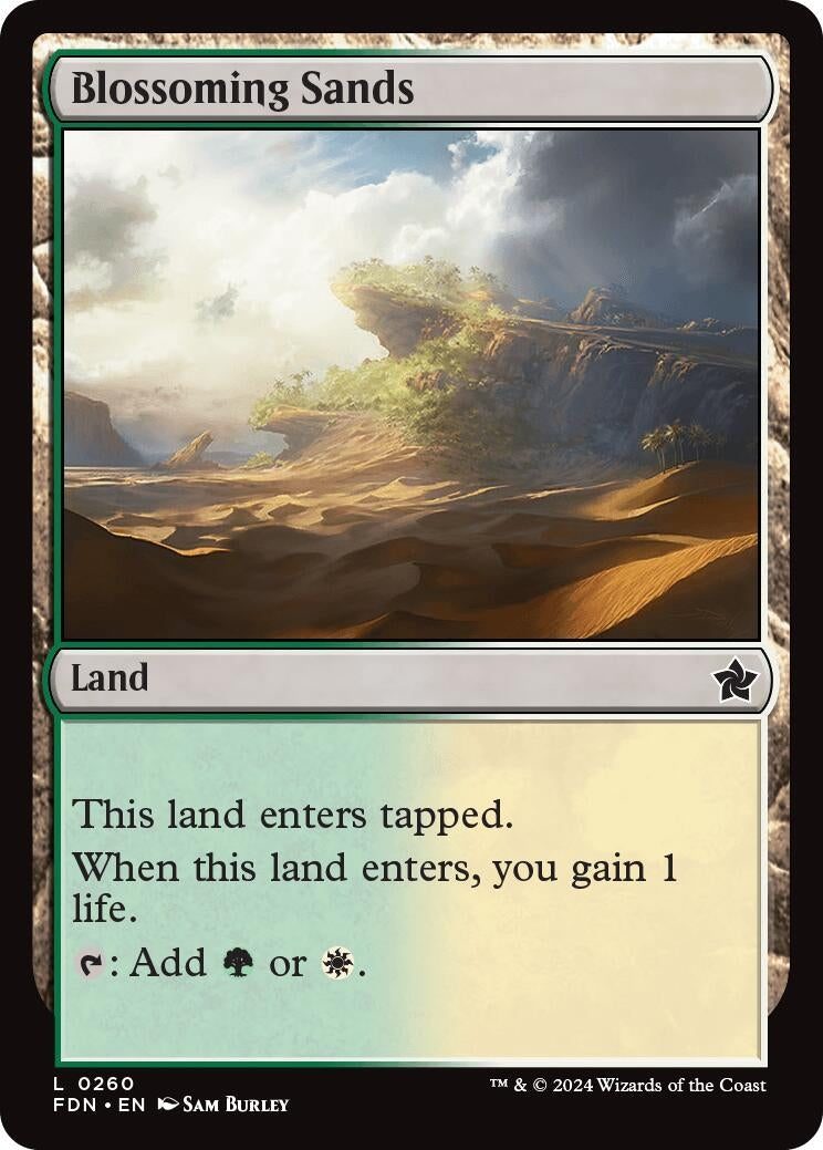 Image for Blossoming Sands (260) (Foundations) - Magic: The Gathering