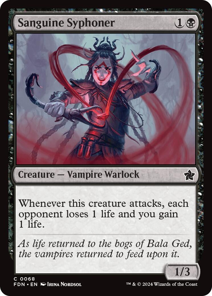 Image for Sanguine Syphoner (68) (Foundations) - Magic: The Gathering