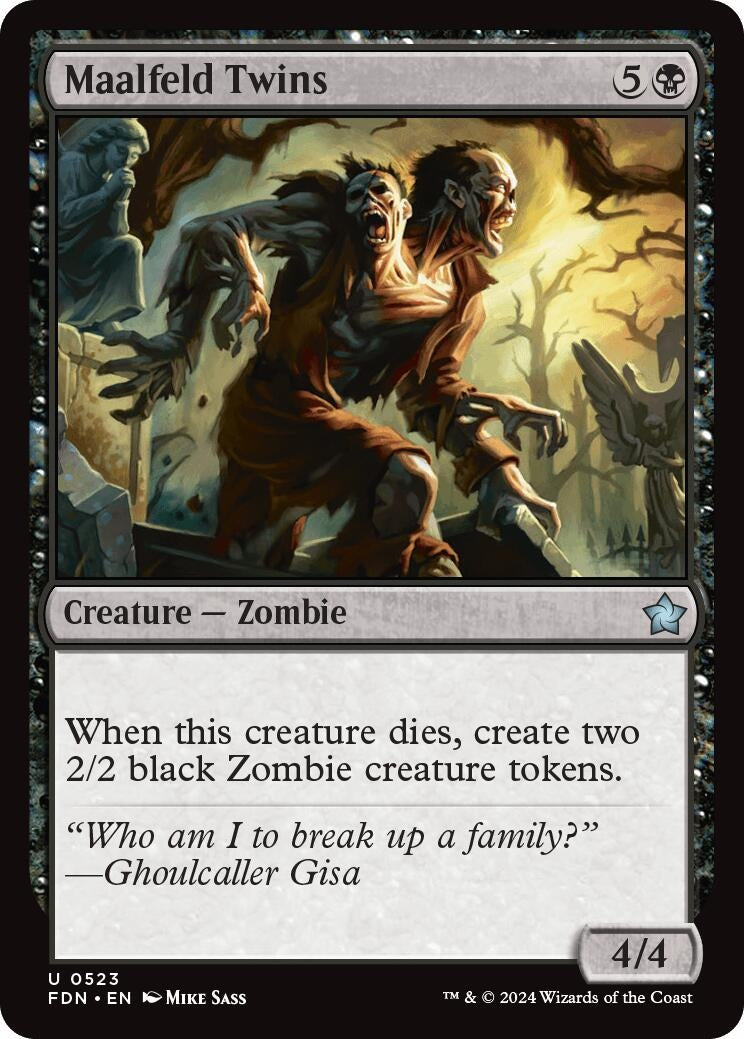 Image for Maalfeld Twins (523) (Foundations) - Magic: The Gathering