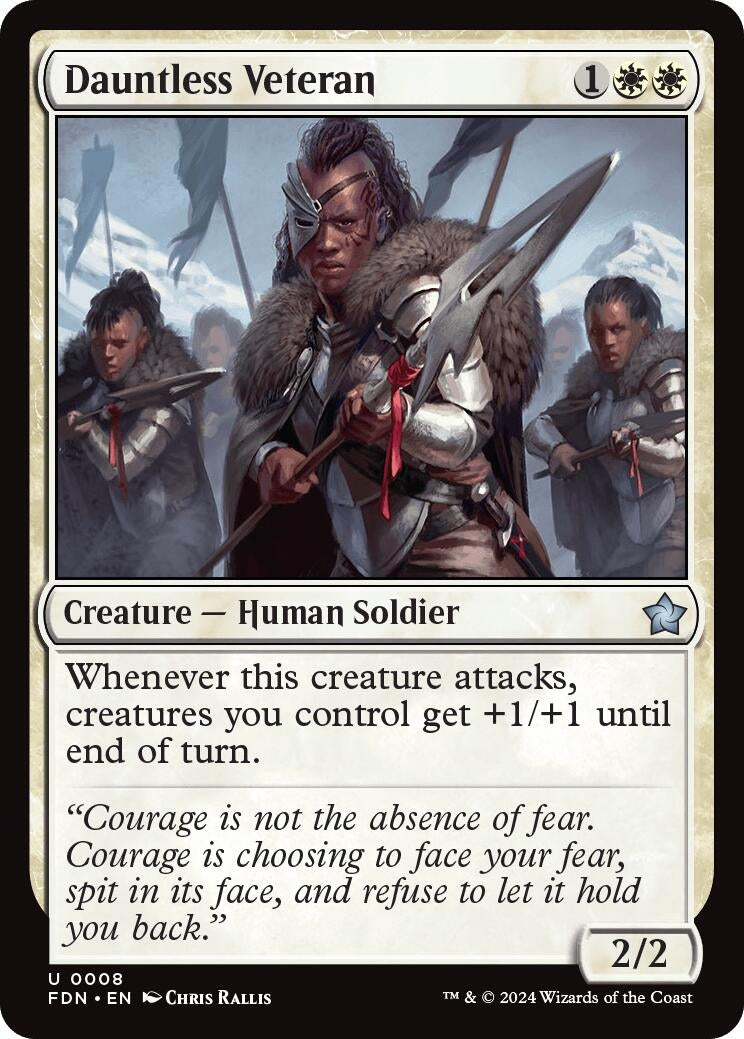 Image for Dauntless Veteran (8) (Foundations) - Magic: The Gathering