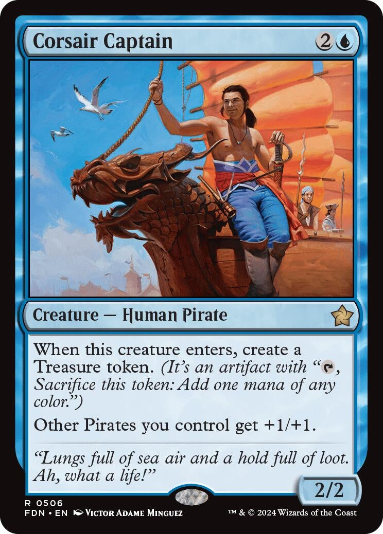 Image for Corsair Captain (506) (Foundations) - Magic: The Gathering