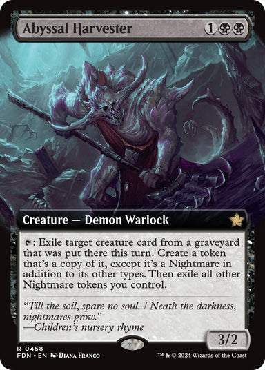 Image for Abyssal Harvester (Extended Art) (458) (Foundations) - Magic: The Gathering