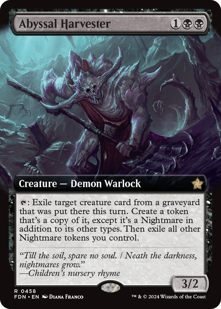 Image for Abyssal Harvester (Extended Art) (458) (Foundations) - Magic: The Gathering