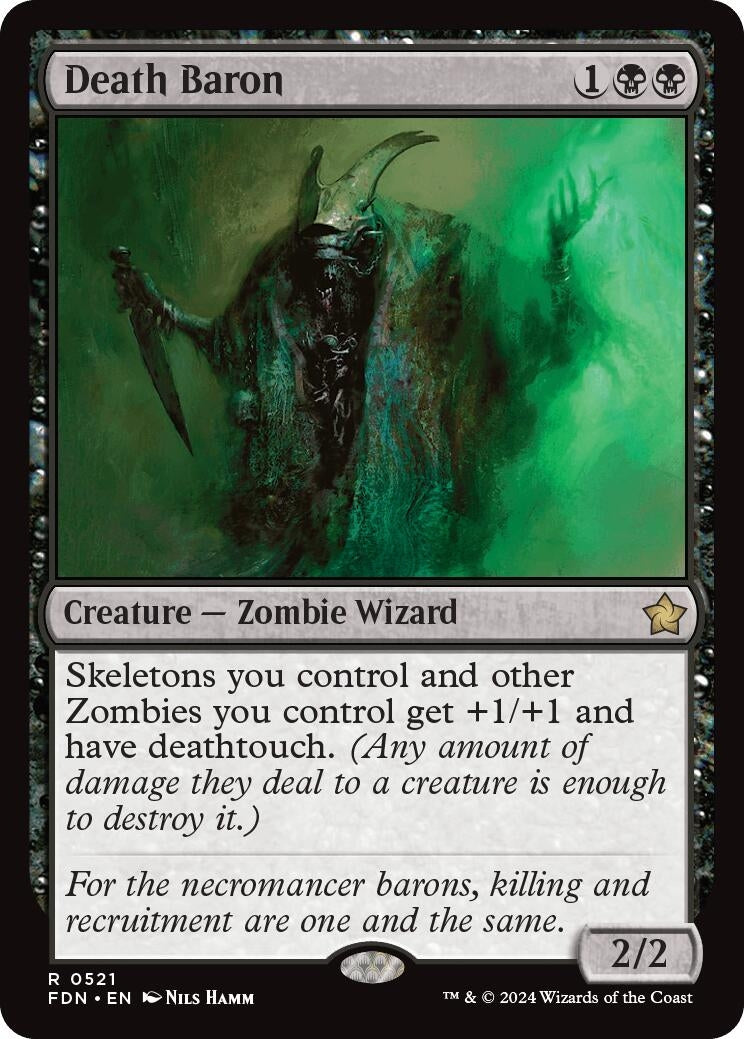 Image for Death Baron (521) (Foundations) - Magic: The Gathering