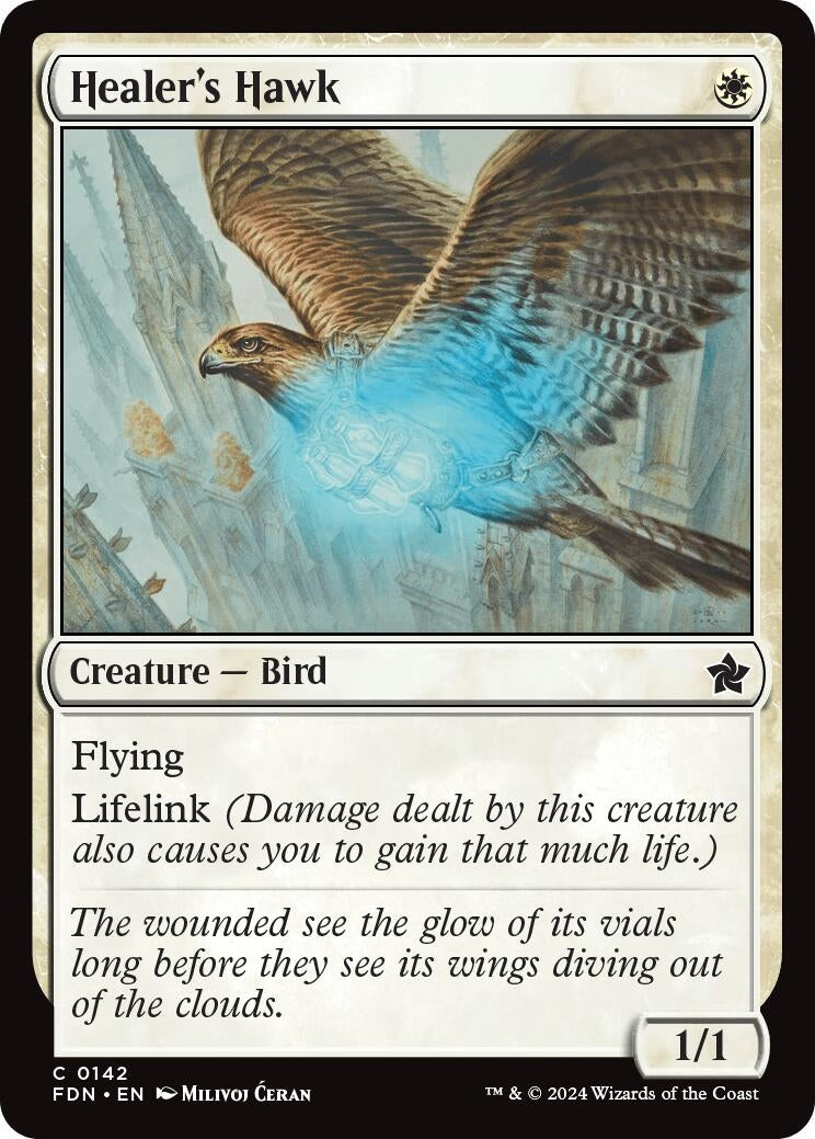 Image for Healer's Hawk (142) (Foundations) - Magic: The Gathering