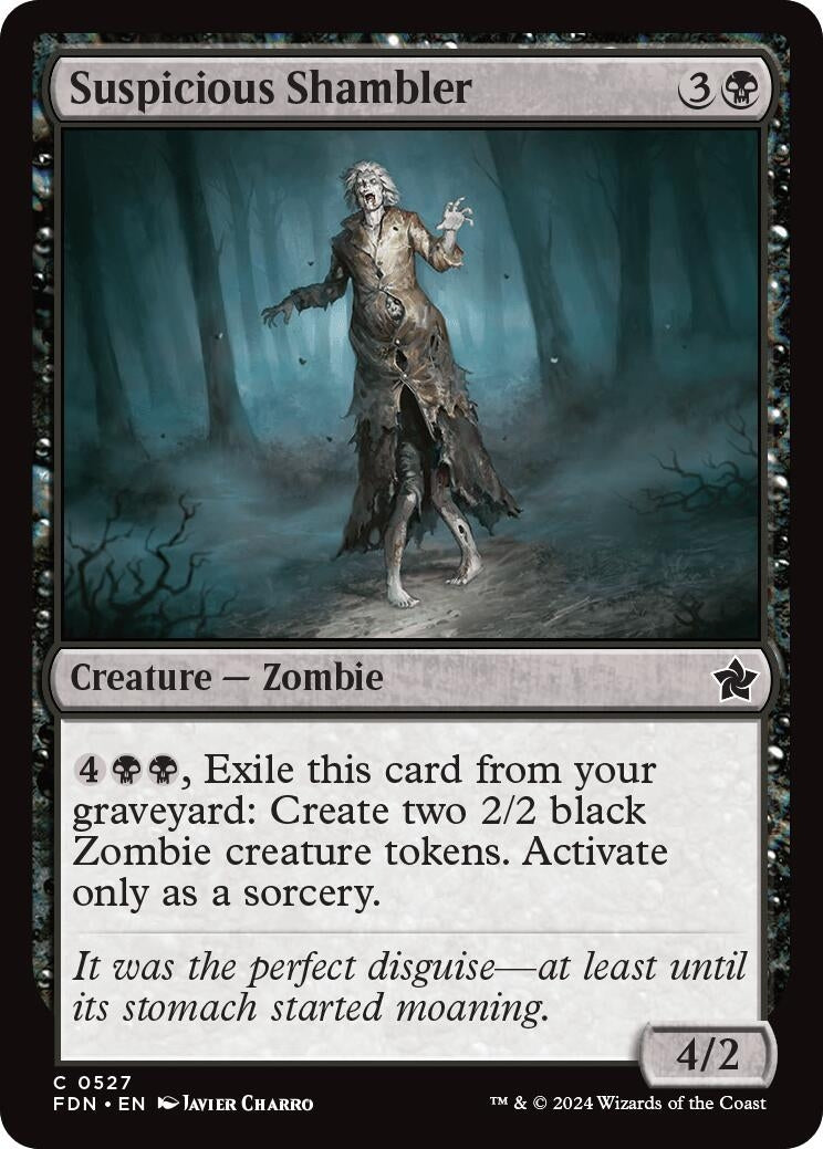 Image for Suspicious Shambler (527) (Foundations) - Magic: The Gathering