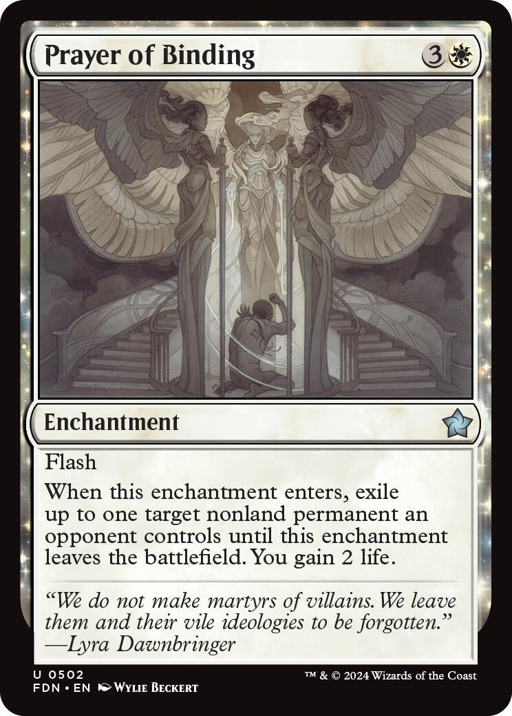 Image for Prayer of Binding (502) (Foundations) - Magic: The Gathering