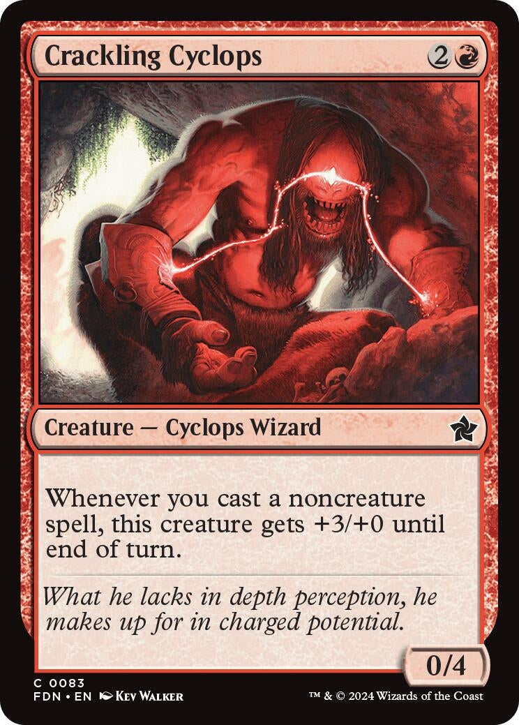 Image for Crackling Cyclops (83) (Foundations) - Magic: The Gathering