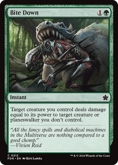 Image for Bite Down (212) (Foundations) - Magic: The Gathering