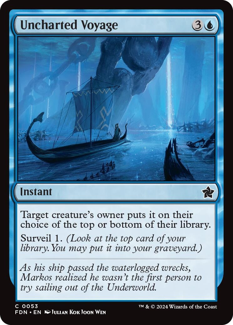 Image for Uncharted Voyage (53) (Foundations) - Magic: The Gathering