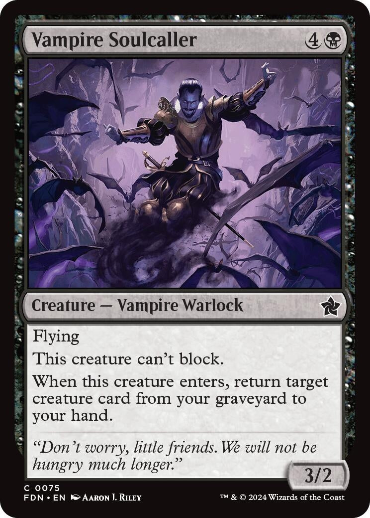 Image for Vampire Soulcaller (75) (Foundations) - Magic: The Gathering