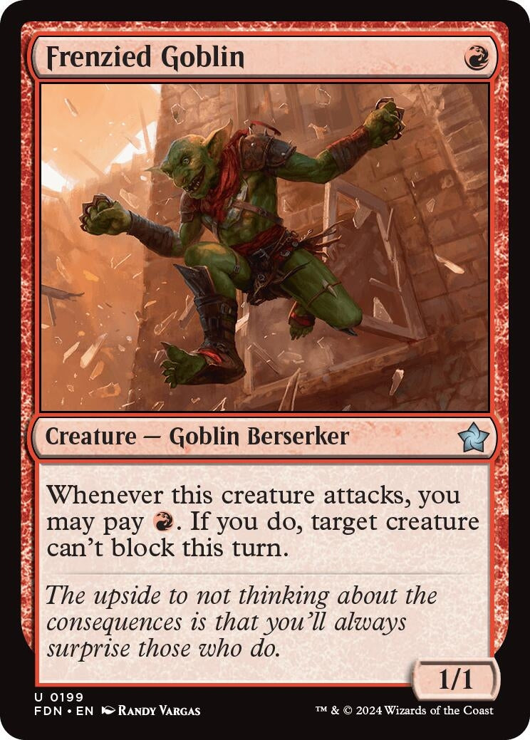 Image for Frenzied Goblin (199) (Foundations) - Magic: The Gathering