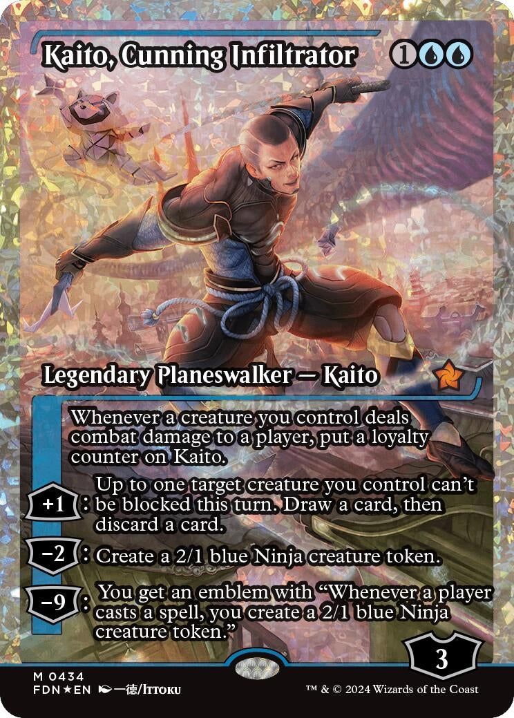 Image for Kaito, Cunning Infiltrator (Showcase) (Fracture Foil) (434) (Foundations) - Magic: The Gathering
