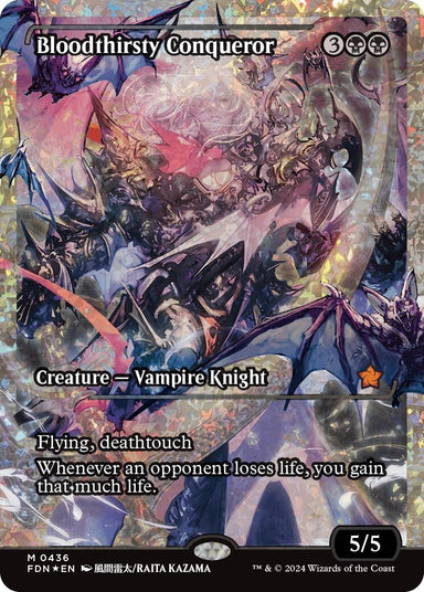 Image for Bloodthirsty Conqueror (Showcase) (Fracture Foil) (436) (Foundations) - Magic: The Gathering