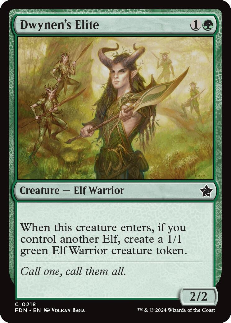 Image for Dwynen's Elite (218) (Foundations) - Magic: The Gathering