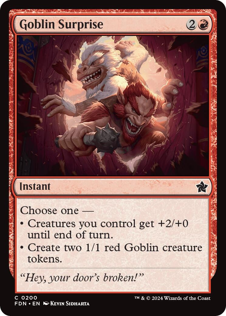 Image for Goblin Surprise (200) (Foundations) - Magic: The Gathering