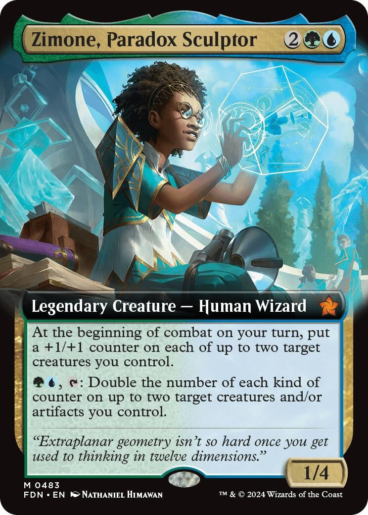 Image for Zimone, Paradox Sculptor (Extended Art) (483) (Foundations) - Magic: The Gathering