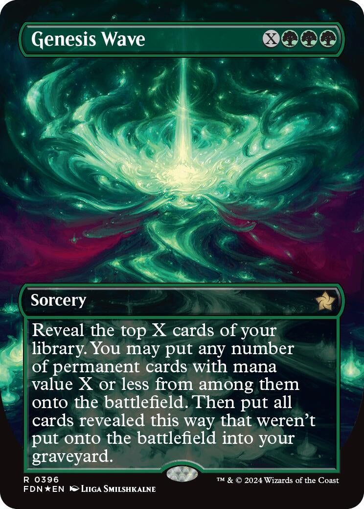 Image for Genesis Wave (Borderless) (Mana Foil) (396) (Foundations) - Magic: The Gathering