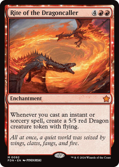 Image for Rite of the Dragoncaller (92) (Foundations) - Magic: The Gathering