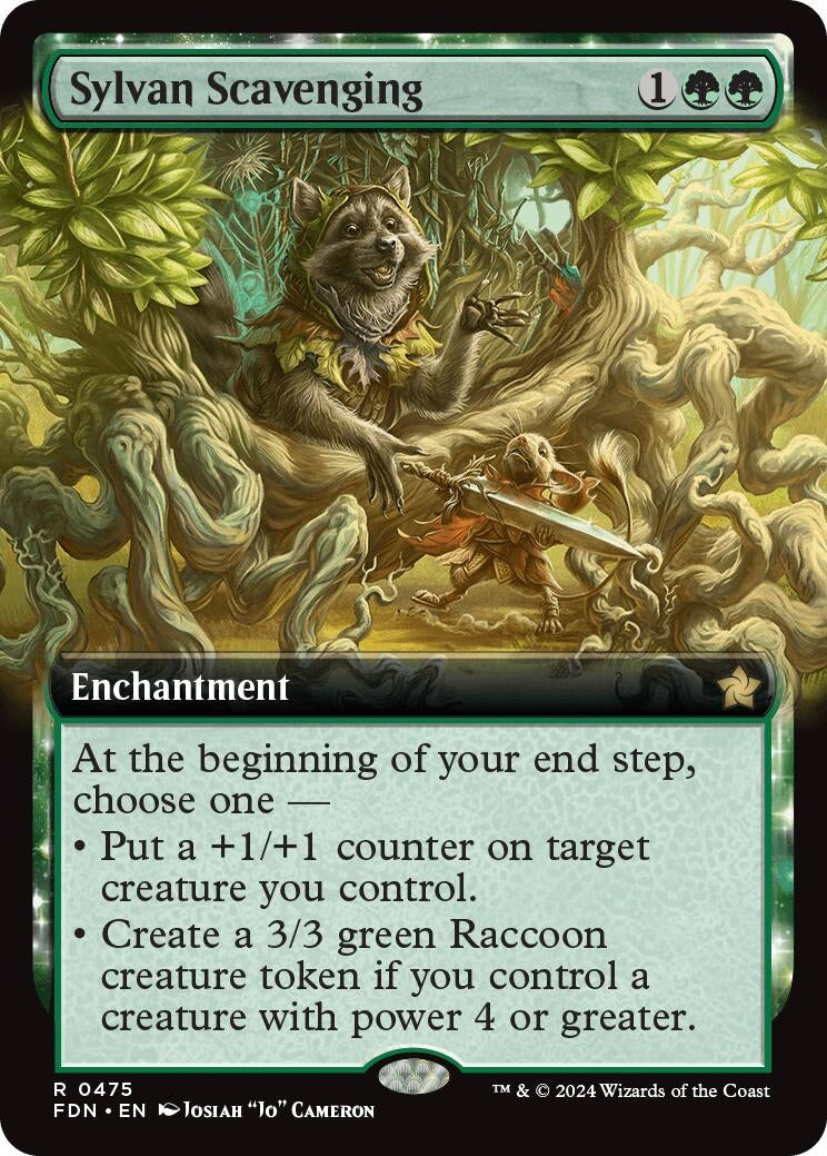 Image for Sylvan Scavenging (Extended Art) (475) (Foundations) - Magic: The Gathering