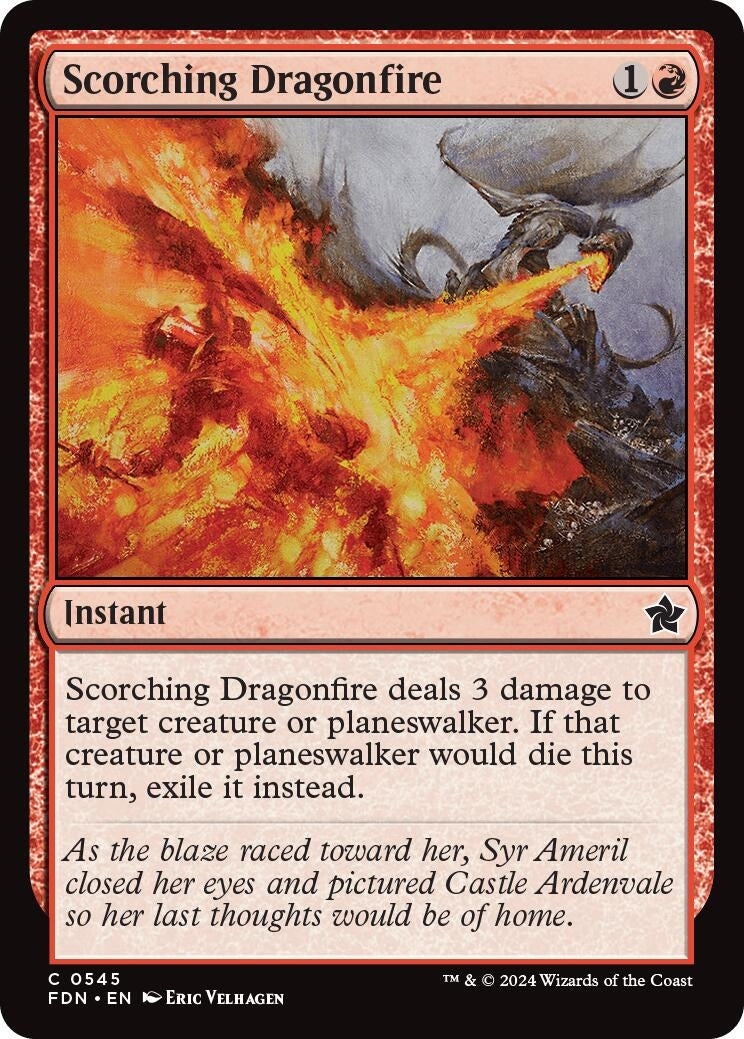 Image for Scorching Dragonfire (545) (Foundations) - Magic: The Gathering