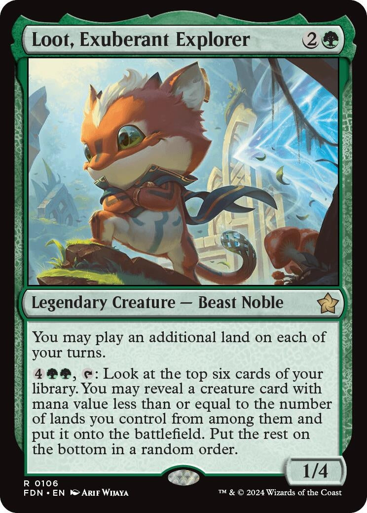 Image for Loot, Exuberant Explorer (106) (Foundations) - Magic: The Gathering