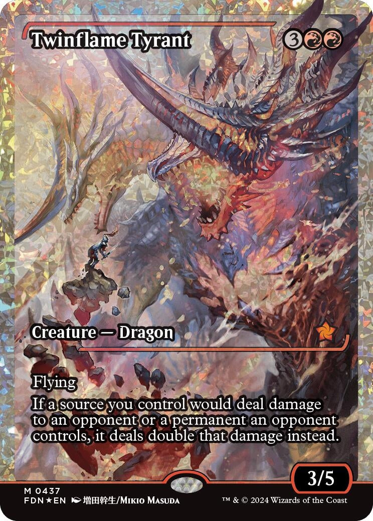 Image for Twinflame Tyrant (Showcase) (Fracture Foil) (437) (Foundations) - Magic: The Gathering