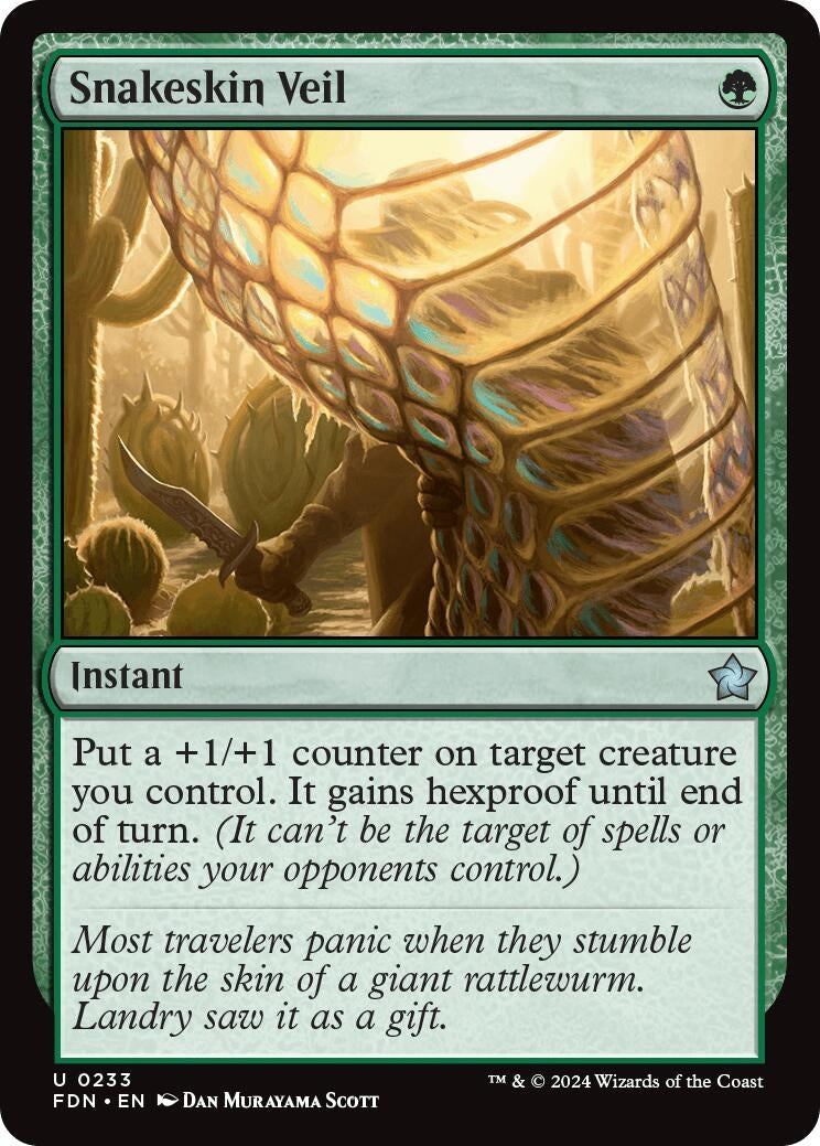 Image for Snakeskin Veil (233) (Foundations) - Magic: The Gathering