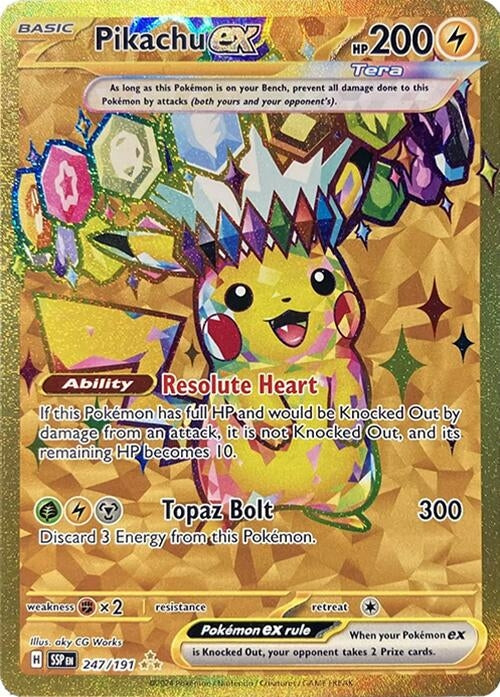 Image for Pikachu ex (247/191) (SV08: Surging Sparks) (SSP) - Pokemon