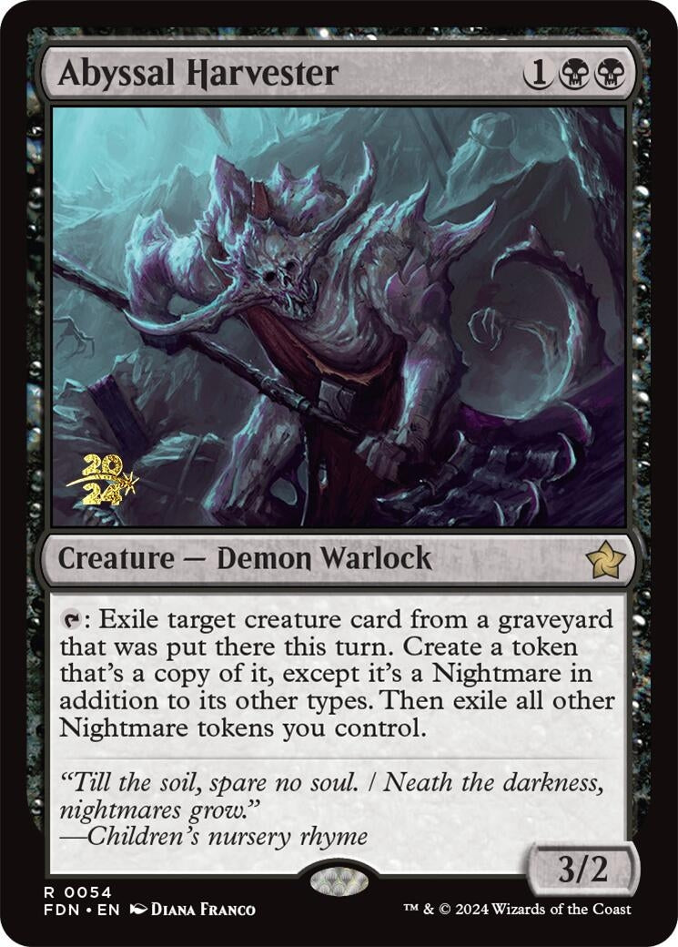 Image for Abyssal Harvester (54) (Prerelease Cards) (PRE) - Magic: The Gathering