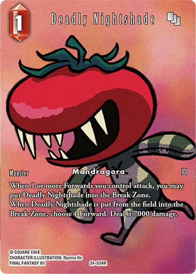 Image for Deadly Nightshade (Full Art) (24-004R) (24) - Final Fantasy TCG