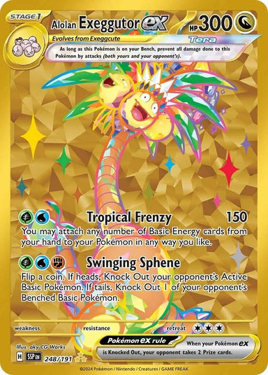 Image for Alolan Exeggutor ex (248/191) (SSP) - Pokemon