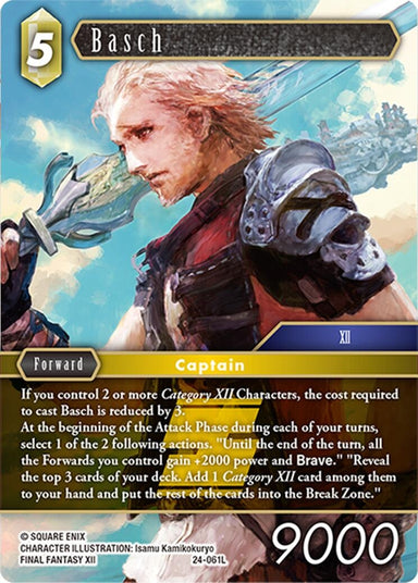 Image for Basch (24-061L) (24) - Final Fantasy TCG