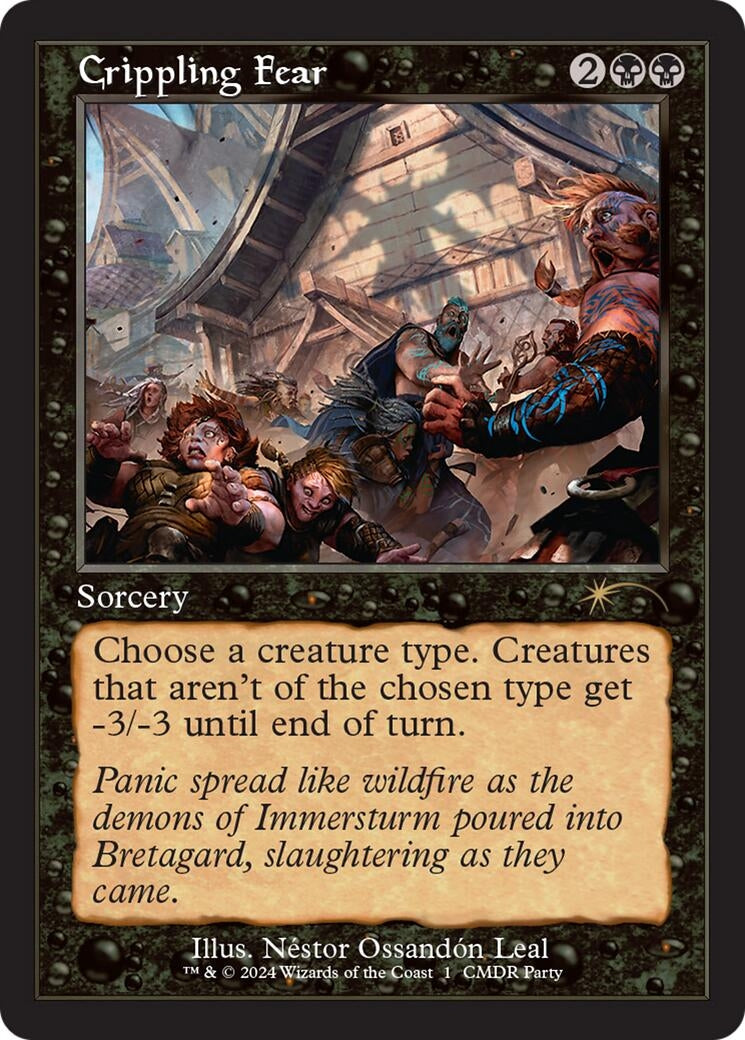 Image for Crippling Fear (Retro Frame) (1) (WPN & Gateway Promos) - Magic: The Gathering