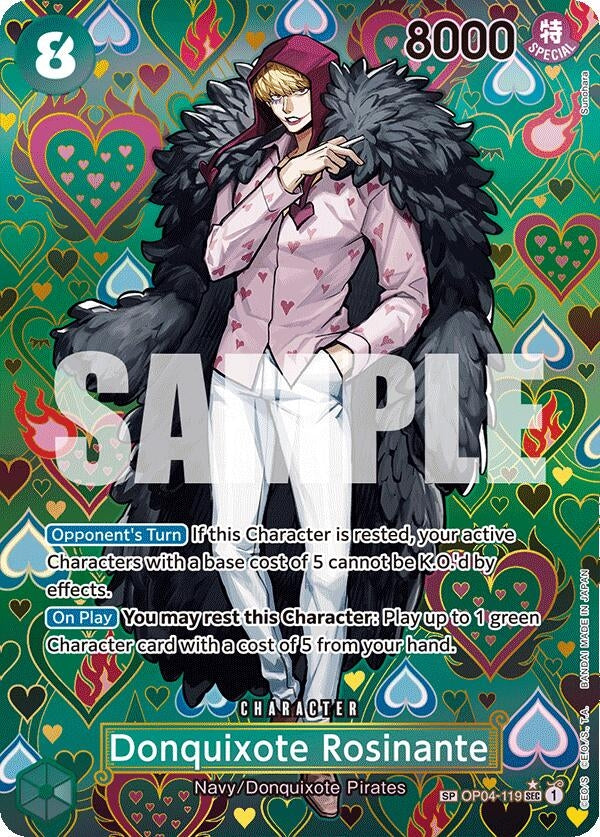 Image for Donquixote Rosinante (SP) (OP04-119) (Emperors in the New World) (OP09) - One Piece Card Game