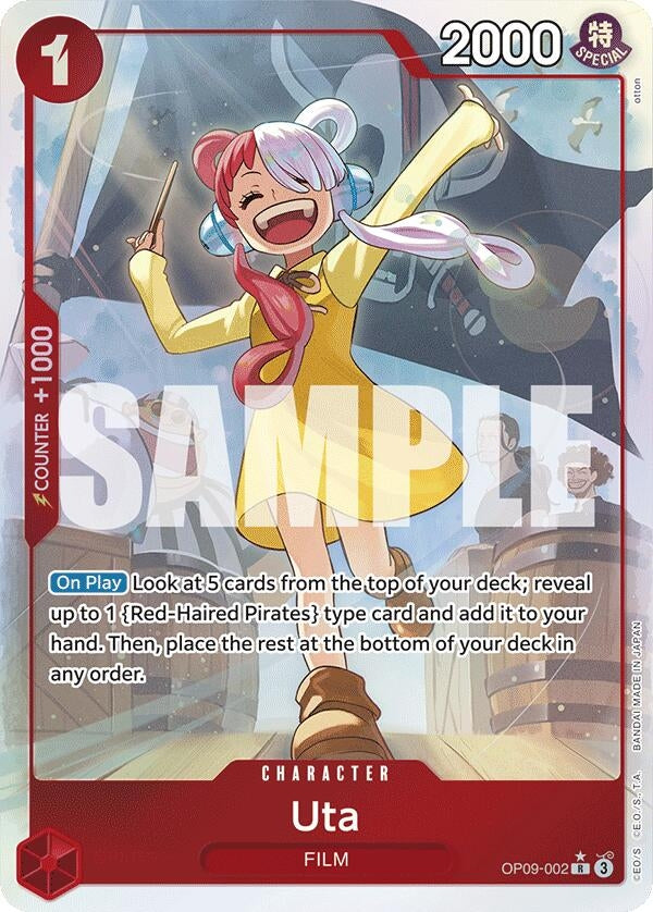 Image for Uta (Parallel) (OP09-002) (Emperors in the New World) (OP09) - One Piece Card Game
